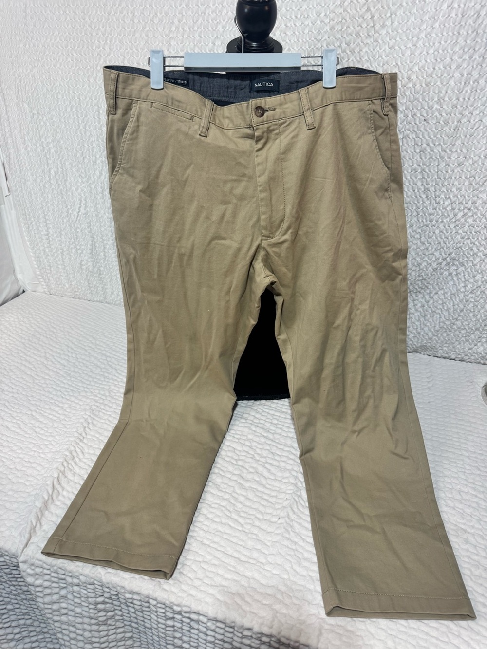 Nautica Men's Tan Stretch Chino Pants 40x30